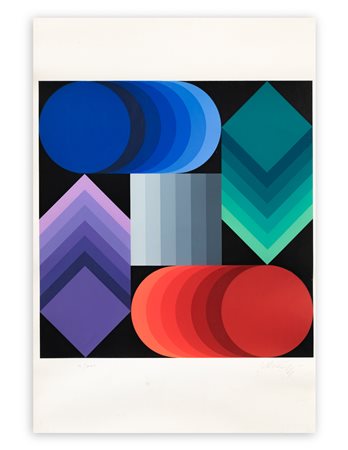 VICTOR VASARELY (1906-1997) - Senza Titolo, 1977