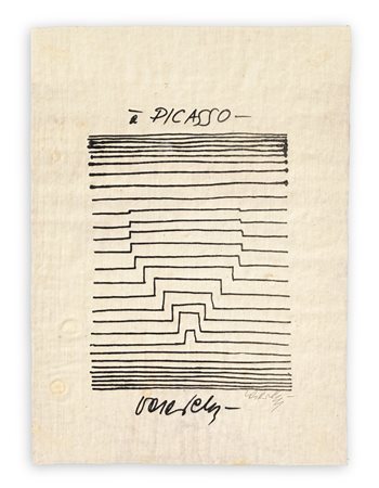 VICTOR VASARELY (1906-1997) - À Picasso, 1973 circa