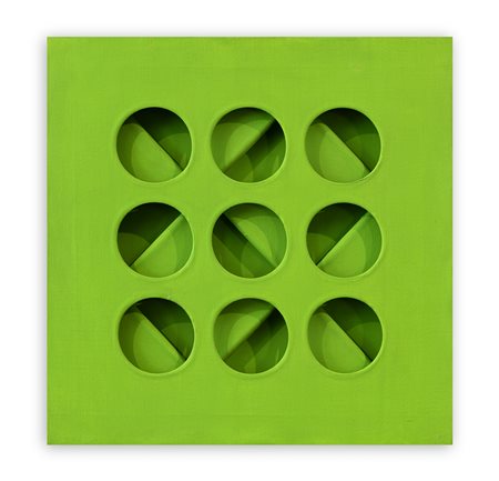 PAOLO SCHEGGI (1940-1971) - Intersuperficie curva - dal verde, 1967