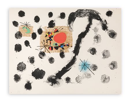JOAN MIRÒ (1893-1983) - Album 19, planche 8, 1961