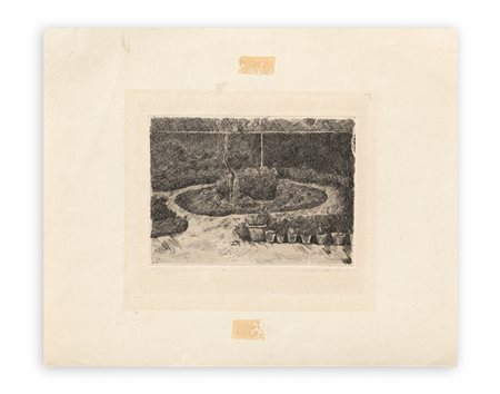 GIORGIO MORANDI (1890-1964) - Il giardino di via Fondazza, 1924