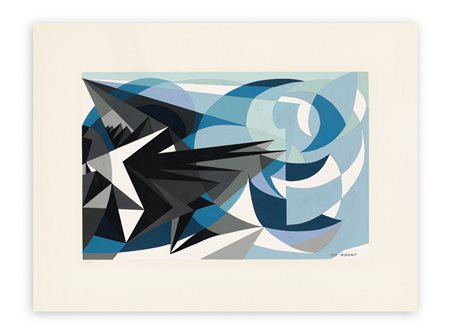 GIACOMO BALLA (1871-1958) - Pessimismo Ottimismo 1923, 1953