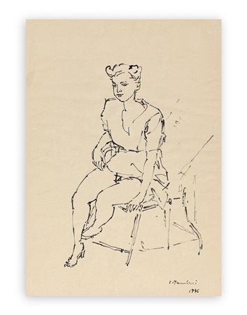 ORFEO TAMBURI (1910-1994) - Senza Titolo, 1946