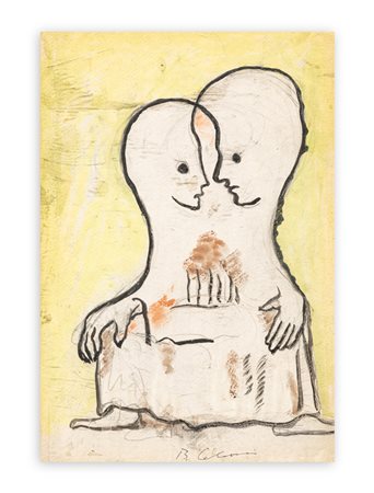 BRUNO CALVANI (1904-1985) - Due figure, 1962