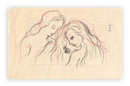 RENÉ MAGRITTE (1898-1967) - Senza Titolo (Le chant du rossignol)