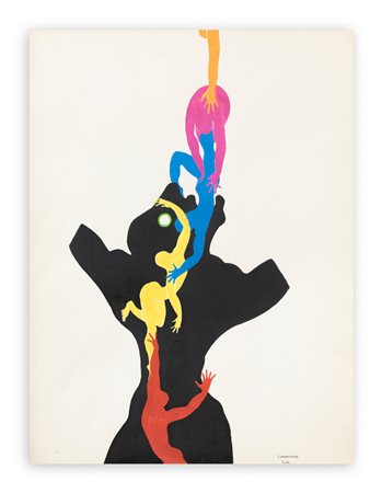 JEAN-JOSEPH SANFOURCHE (1929-2010) - Senza Titolo, 1971