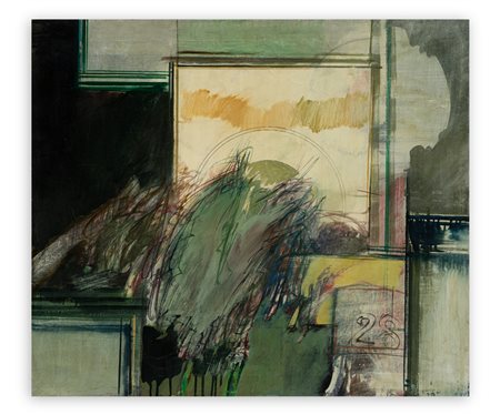 FERNANDO DE FILIPPI (1940) - A Fosse i muri sono lastre di pietra che stringono in una frenetica morsa la vita, i fiori, le stelle. È per questo che qui le bimbe hanno noccioli di pesca al posto del cuore, 1964