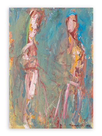 POMPILIO MANDELLI (1912-2006) - Senza Titolo (2 figure), 1963