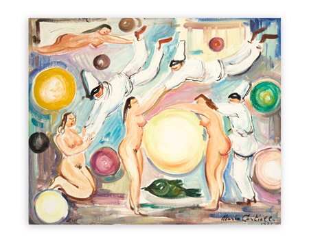 MARIO CORTIELLO (1907-1982) - I giochi di Pulcinella, 1976