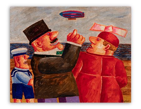 FRANZ BORGHESE (1941-2005) - Il dirigibile