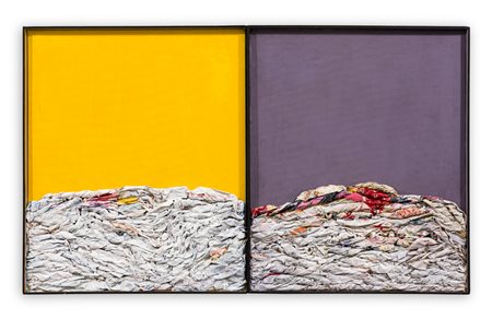 GIOVANNI LETO (1946) - Dittico giallo e viola, 1989