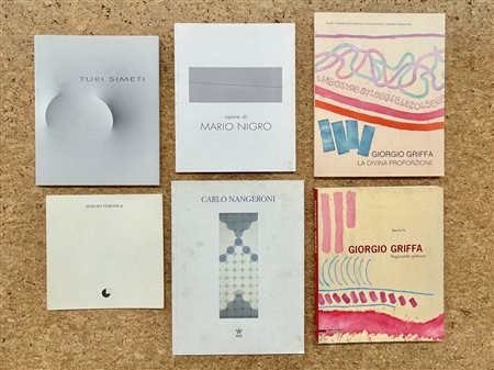 ARTE ITALIANA DEL DOPOGUERRA - Lotto unico di 6 cataloghi