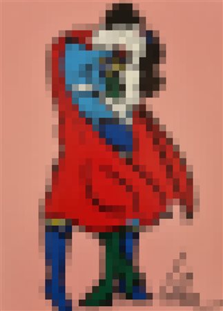 LODOLA MARCO Pavia (PV) 1955 Senza Titolo Olio su Tela / Oil on Canvas...