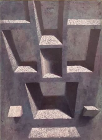 CAMPESE FRANCESCO Avellino (Roma) 1986 Struttura 2015 Olio su tela...