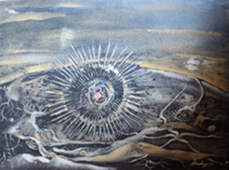 TIRALONGO FRANCO AVOLA (SIRACUSA) 1942 Riccio marino Olio su tela 60,00x80,00...