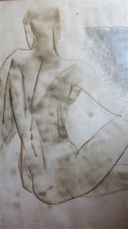 PROVINO SALVATORE BAGJERIA (PALERMO) 1943 Nudo Disegno 100,00x60,00