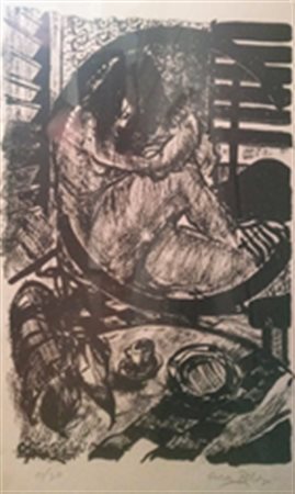 PELOSI OSCAR ARIANO IRPINO (AVELLINO) 1938 Figura femminile Incisione 12/30...