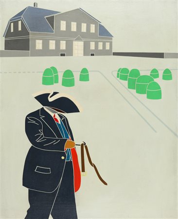 EMILIO TADINI (1927-2002) Vita di Voltaire, aprile 1967 olio su tela cm...