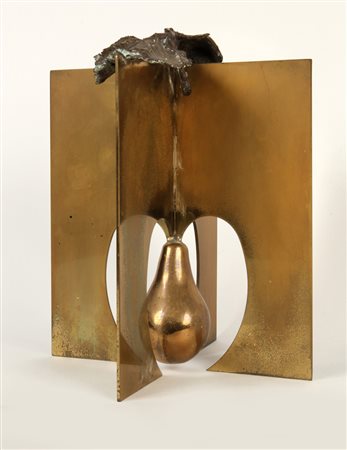 ALIK CAVALIERE (1926-1998) Natura prigioniera 1978 bronzo e ottone cm...
