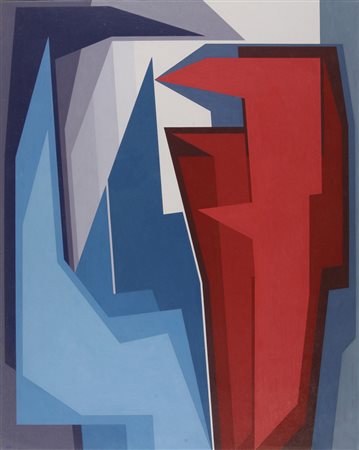 GUALTIERO NATIVI (1921-1999) Senza titolo 1988 olio su tela cm 100x80 firmato...