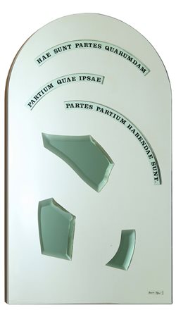 EMILIO ISGRO' (1937-) Senza Titolo specchi serigrafati cm 100x60 firmati in...