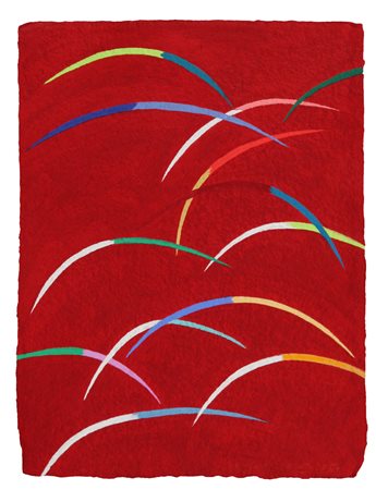 PIERO DORAZIO (1927-2005) Senza titolo 1996 carta usomano cm 28x21 firmato e...