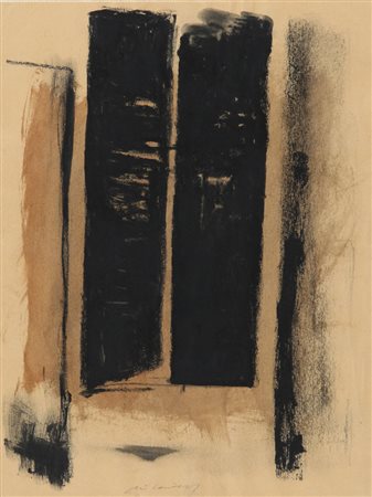 PIERO PIZZI CANNELLA (1955-) Senza Titolo tecnica mista su carta cm 32x24...