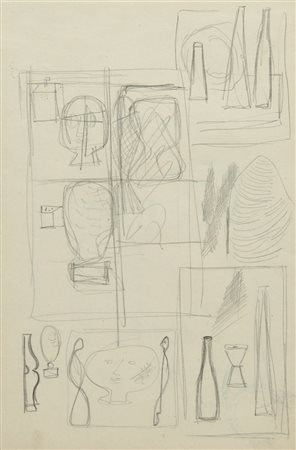 ATANASIO SOLDATI (1896-1953) Senza titolo matita su carta cm 22x15 timbro...