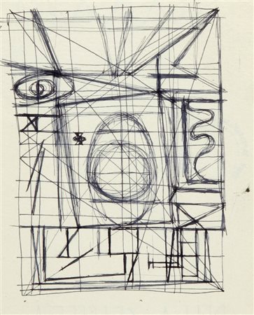 ATANASIO SOLDATI (1896-1953) Senza titolo china su carta cm 14x11 timbro...