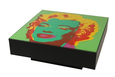 ANDY WARHOL (1928-1987) Marylin table basse "Andy Warhol" cm 92x92x34...