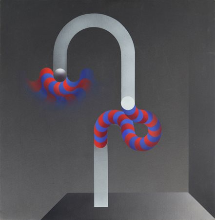 JULIO LE PARC (1928-) Modulation 1110 2003 acrilico su tela cm 80x80 firmato,...