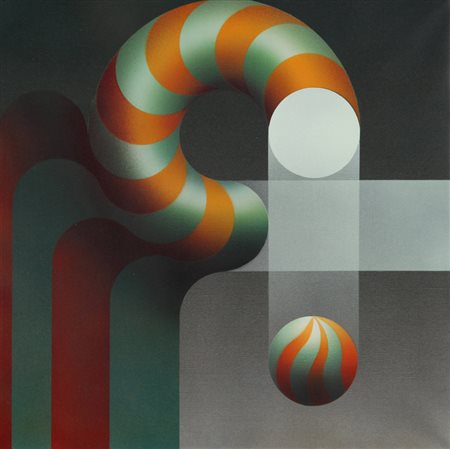 JULIO LE PARC (1928-) Modulation 1053 2000 acrilico su tela cm 50x50 firmato...