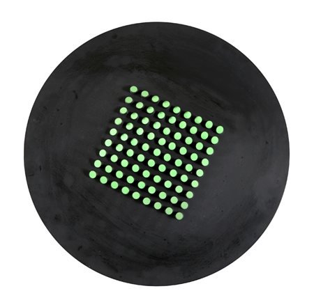 FRANCO COSTALONGA (1933-) C 8 1973 plastica e pistoncini colorati con filo...