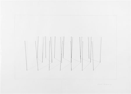 GIANNI COLOMBO (1937-1993) Senza titolo primi anni Settanta matita su...