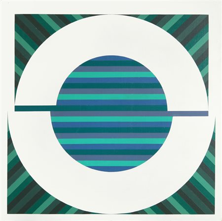 EDUARDO JONQUIERES (1918-2000) Senza Titolo 1976 acrilico su tela cm 60x60...