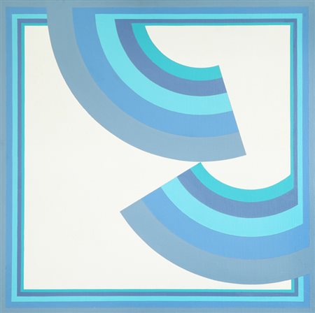 EDUARDO JONQUIERES (1918-2000) Senza titolo 1975 acrilico su tela cm 50x50...