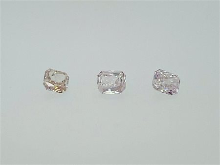 3 DIAMANTI 0,42 CT NATURAL MIX ROSA - PUREZZA SI1-I1 - F20901-46