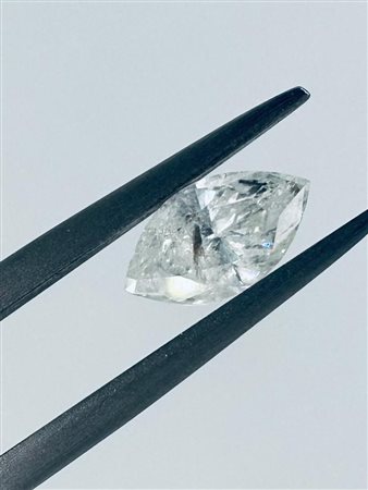 DIAMANTE 1,03 CT COLORE G - PUREZZA I2 - TAGLIO MARCHESE - INCISO AL LASER +...