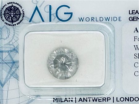 DIAMANTE 2,83 CT COLORE I, GRIGIO DEBOLE - I2 - TAGLIO BRILLANTE -...