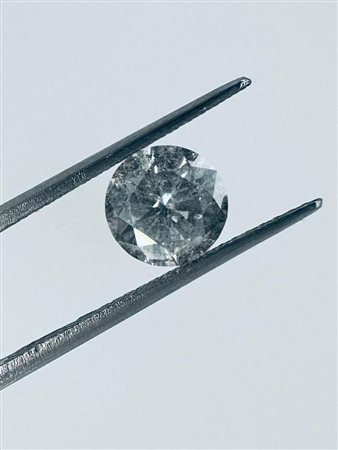 DIAMANTE 1,02 CT COLORE GRIGIO CHIARO - I3 - TAGLIO BRILLANTE - CERTIFICATO...