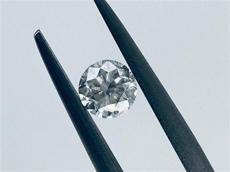 DIAMANTE 0,46 CT COLORE F - PUREZZA SI2 - TAGLIO BRILLANTE - INCISO AL LASER...