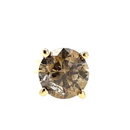 ORECCHINO IN ORO GIALLO 14K 0.50 GR CON DIAMANTE 0.50 CT - ER20303