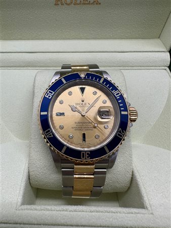 ROLEX SUBMARINER 16613 CHAMPAGNE AND DIAMONDS DIAL