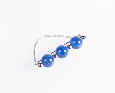  
Spilla in oro e lapislazzuli 
 cm 5