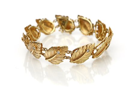  
Bracciale in oro e diamanti 
 Lunghezza cm 18