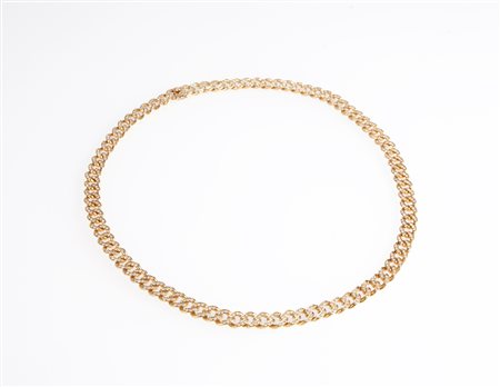  
Catena in oro e diamanti 
 Lunghezza cm 53