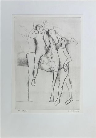 Marino Marini “Cavallo e due figure”