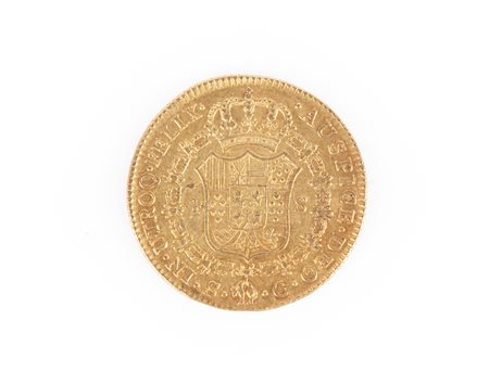 4 Escudos Carlo III 1786 S C Spagna - Siviglia 13,56 gr.