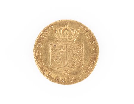 48 Livres (Doppio Luigi d'oro) Luigi XVI 1788 K Francia - Bordeaux Secondo...