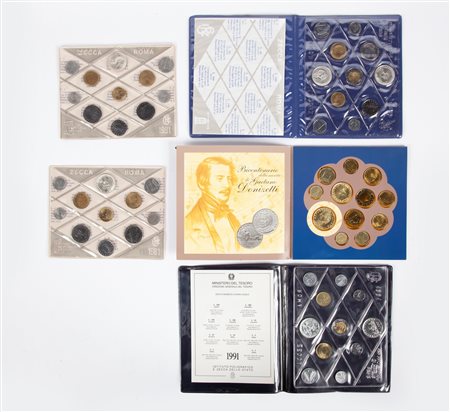 Lotto 5 Serie divisionali annuali: 1981 (2), 1986, 1991 e 1997 Repubblica...